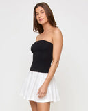 SIENNA MINI DRESS BLACK/CREAM