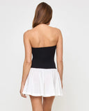 SIENNA MINI DRESS BLACK/CREAM