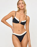 PEYTON TOP BLACK/CREAM