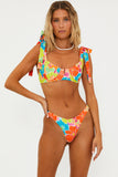 KAYLIN BOTTOM NEON BLOOMS WAFFLE
