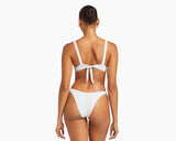 DEMI TOP WHITE OCEAN RIB