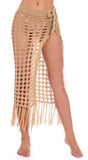 KNIT SKIRT WITH TASSELS  CROCHET