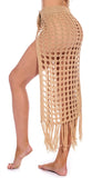 KNIT SKIRT WITH TASSELS  CROCHET