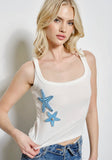 COASTAL BLUE STAR PATCH TANK