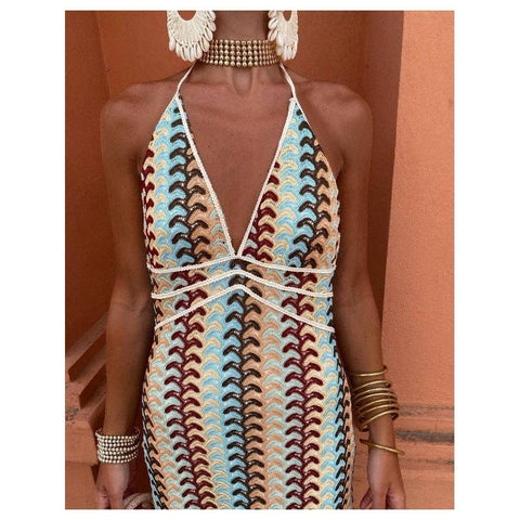 CABANA AZUL MAXI DRESS