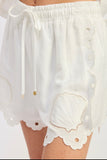 SHELLS OR HIGH WATER WHITE SHORT
