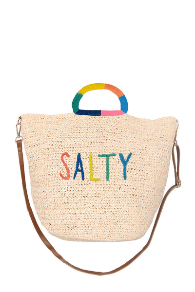 RAFFIA TOTE SALTY