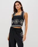 AKIRA TOP SUN EMBROIDERY
