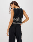 AKIRA TOP SUN EMBROIDERY