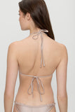 NICK RUFFLE SATIN TOP BIRTHDAY SUIT
