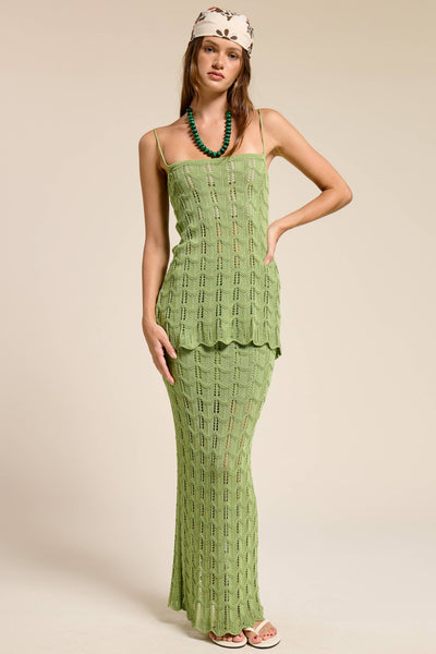 ISLAND SAGE TANK & MAXI SKIRT SET
