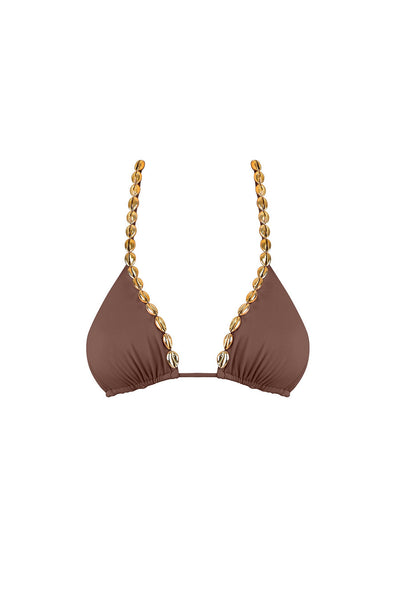 CARINE TRI BIKINI TOP CACAO