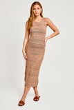 KOBY KNIT COVER UP TAN