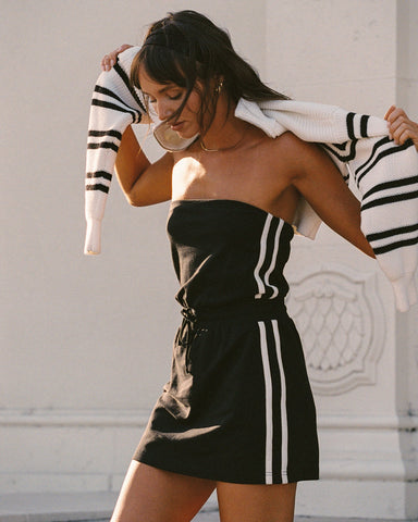 DECKER DRESS BLACK/WHITE