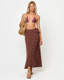 EVER WRAP SKIRT POLKA DOT