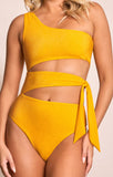 SUNSET GOLD STUNNING CUT OUT ONE PIECE