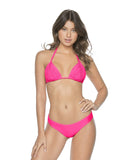 BASIC RUCHED TEENY HOT PINK