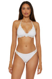 COLETTE BANDED HALTER WHITE