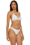 COLETTE BANDED HALTER WHITE