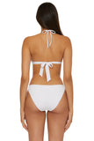 COLETTE BANDED HALTER WHITE