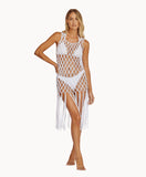 WHITE SANDS BEADED BRYNN COVER UP