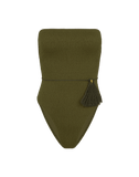 SHELY BANDEAU ONE PIECE FULL OLIVE