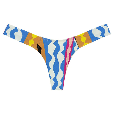 Montce Swim - Montce Tamarindo Bikini Bottom in Neutral Stripes
