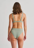 RETRO WAIST WIDE BAND BOTTOM ICEBERG GREEN