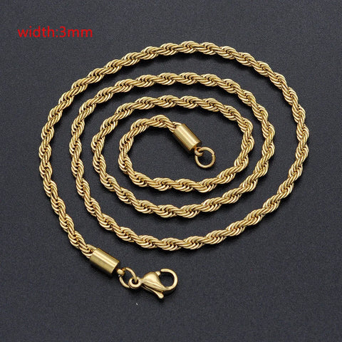 CLASSIC GOLD ROPE NECKLACE
