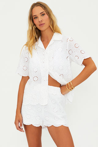 LEXIE TOP WHITE MAGNOLIA EYELET