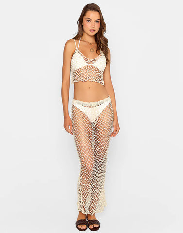 BIANCA MAXI SKIRT IVORY