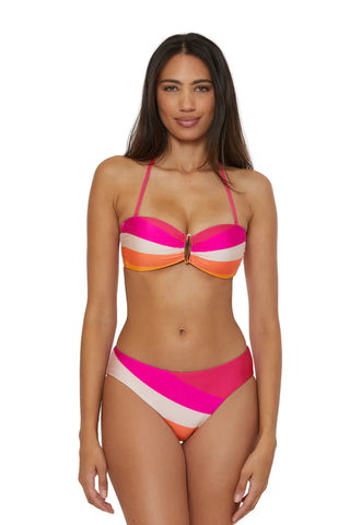 SUNBURST BANDEAU TOP