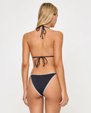 ZAHRA BIKINI TOP BLACK/CREAM
