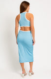 CANNON BEACH MIDI DRESS IN SKY BLUE