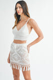 TASSEL MINI SKIRT SET