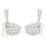 HEIDI FLORAL PETAL PETAL BIKINI TOP