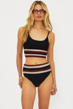 MAE TOP MAROON MERLOT COLORBLOCK