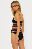 MILLIE BOTTOM MAROON MERLOT COLORBLOCK