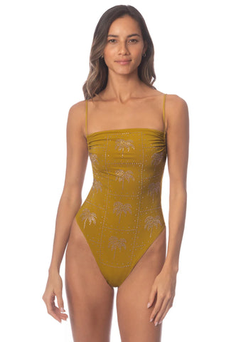 OLIVE PALMETTO BRITTANY CLOSSIC ONE PIECE