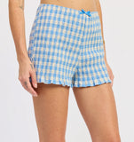 KIRELLE SMOCKED SET BLUE GINGHAM