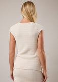 SAY YES CREAM SKIRT SET