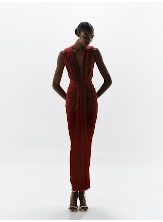 NIA MAXI DRESS VINO