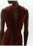 NIA MAXI DRESS VINO