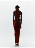 NIA MAXI DRESS VINO