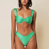 EMERALD SHIMMER BELLA BIKINI TOP