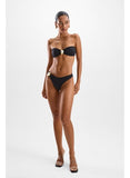 COAST MOONSTONE BANDEAU TOP - BLACK