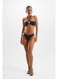 COAST MOONSTONE BANDEAU TOP - BLACK