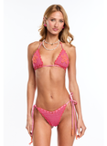 TRINIDAD FLOWERS FUCHSIA BIKINI TOP