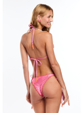 TRINIDAD FLOWERS FUCHSIA BIKINI TOP