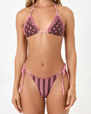 SAMBA TOP STRIPE SIDE/ALOTTA POLKA DOT
